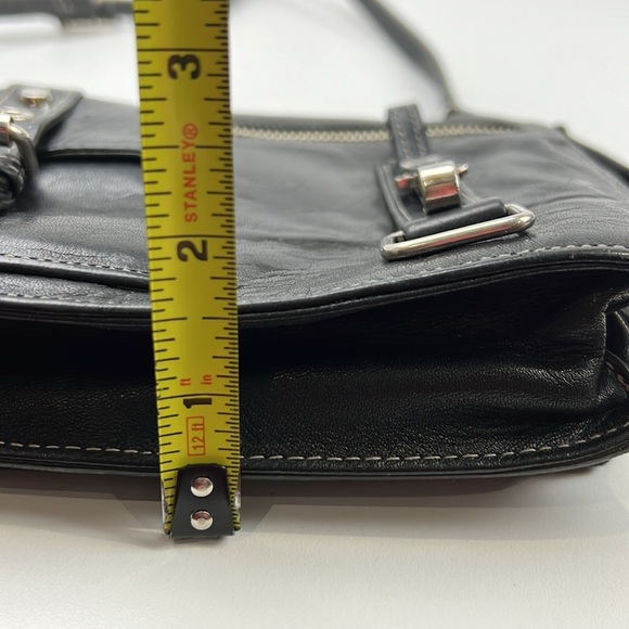 Danier black leather crossbody bag purse - Picture 9 of 10